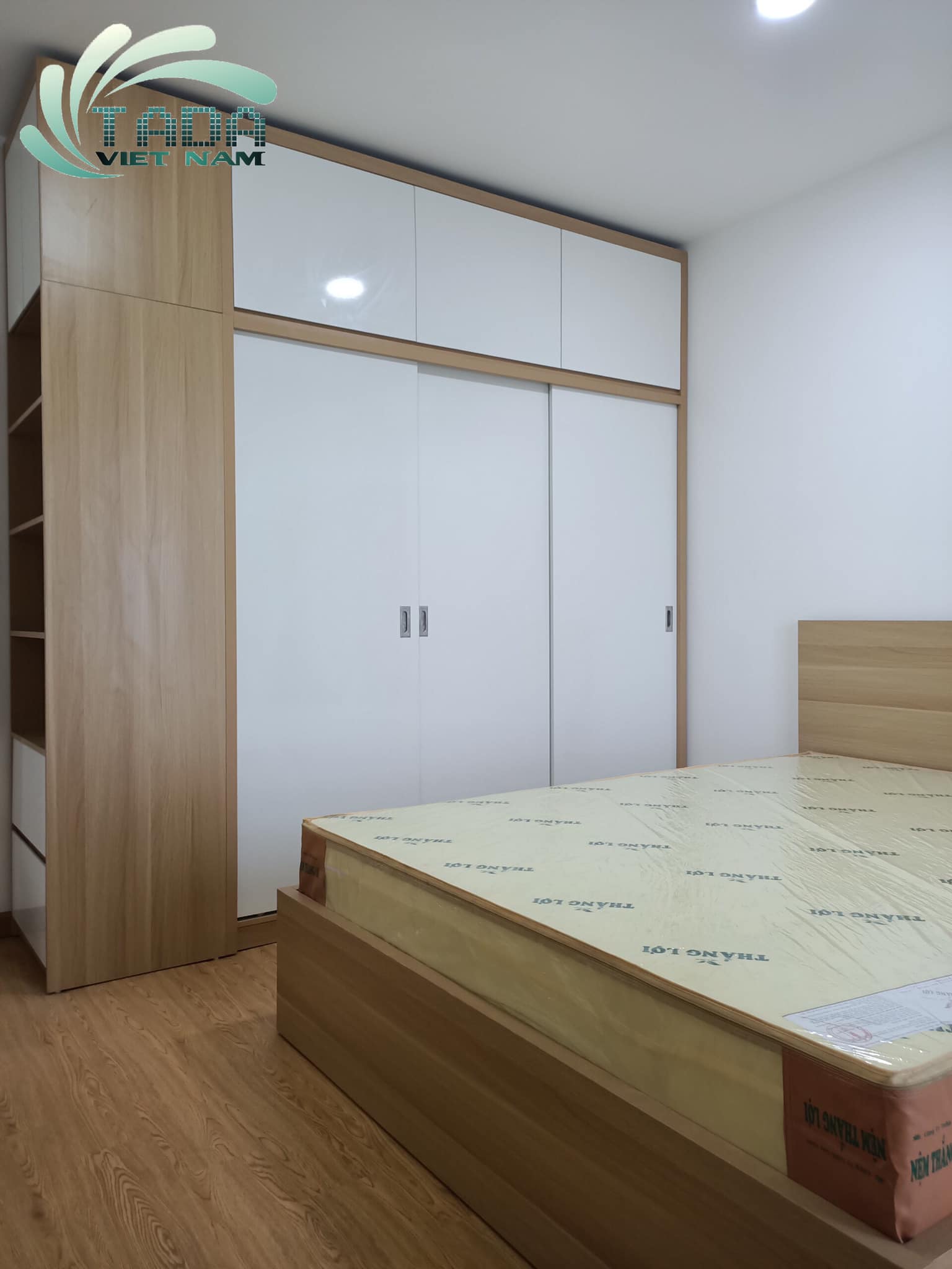 NGHIỆM THU COMBO NỘI THẤT TOÀN NHÀ MÀU SỒI - CÁNH TRẮNG NHÀ CHỊ DUNG - DĨ AN, BÌNH DƯƠNG