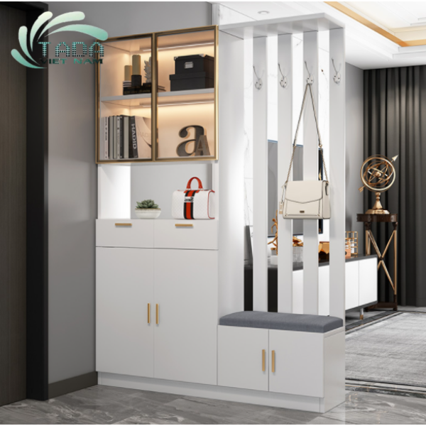 Tủ giày kết hợp vách ngăn phòng khách sang trọng thương hiệu TADAVIETNAM- TD1621