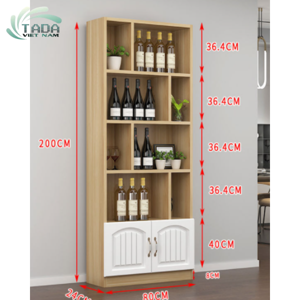 Tủ rượu thương hiệu Nội thất TADA mã TD1623 chất liệu gỗ MDF