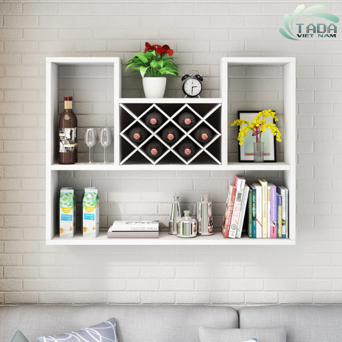 Tủ rượu treo tường dáng chữ U chất liệu gỗ MDF thương hiệu TADA- TD2001