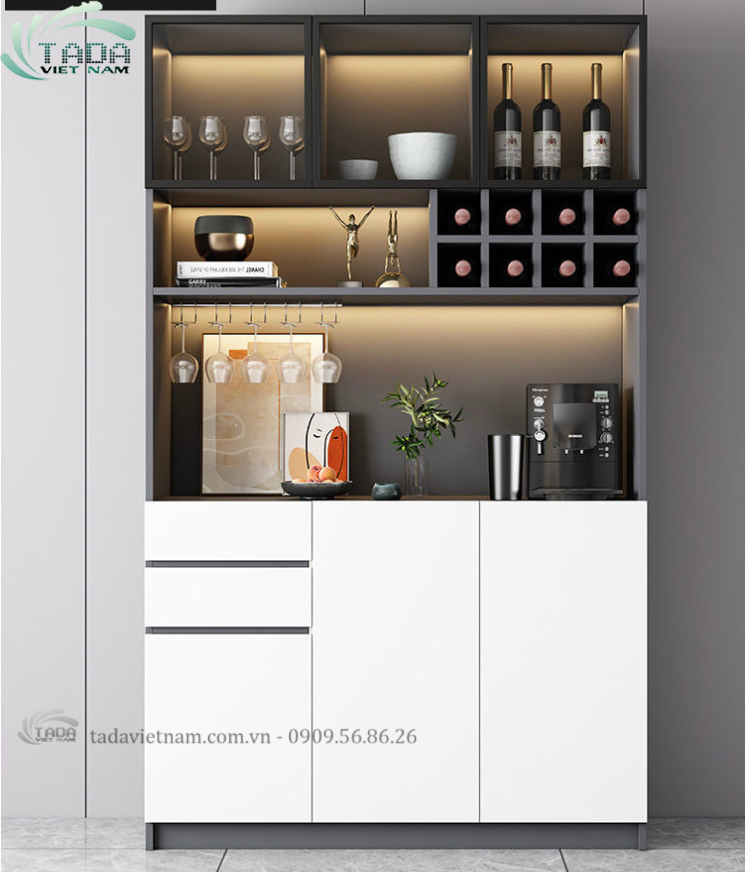 Tủ rượu đẹp chất liệu gỗ MDF thương hiệu TADA- TDTR25