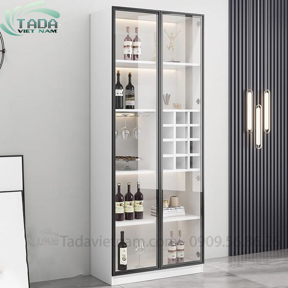 Tủ rượu đẹp phòng khách chất liệu gỗ MDF thương hiệu TADA- TDTR31