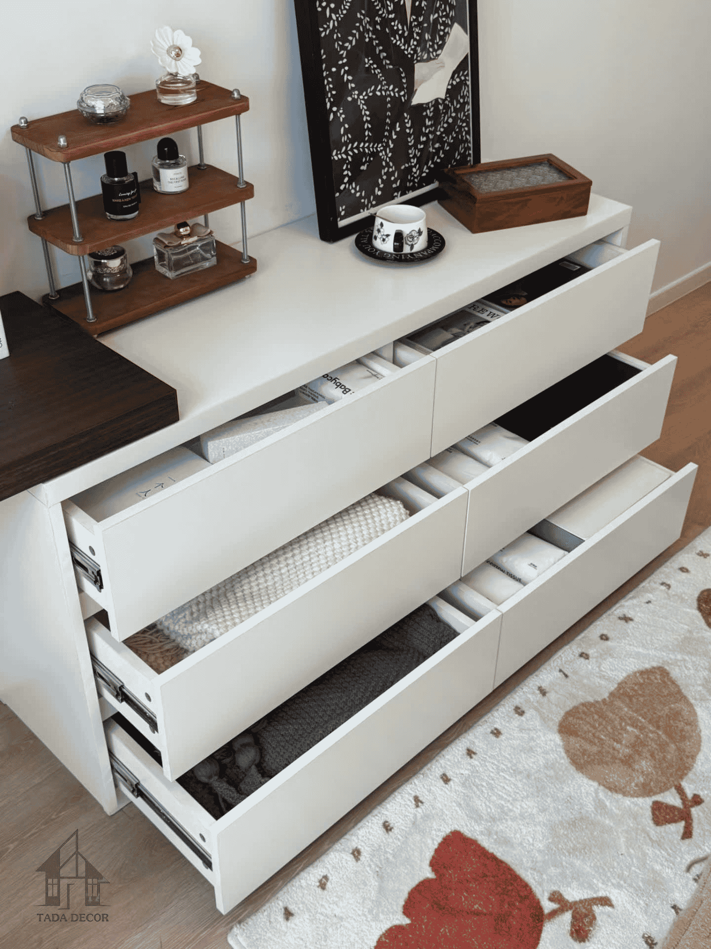 bàn trang điểm gỗ mdf bền và đẹp TADA