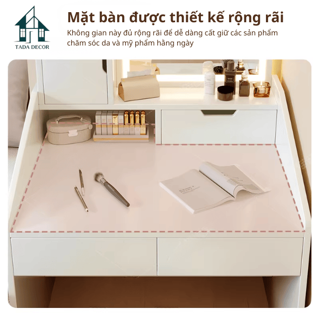 bàn trang điểm có đèn LED