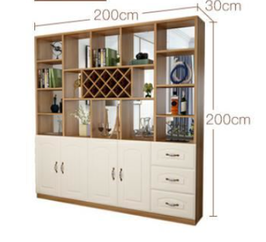 Tủ rượu ngăn phòng sơn Pano chất liệu gỗ MDF thương hiệu TADA- TD1610