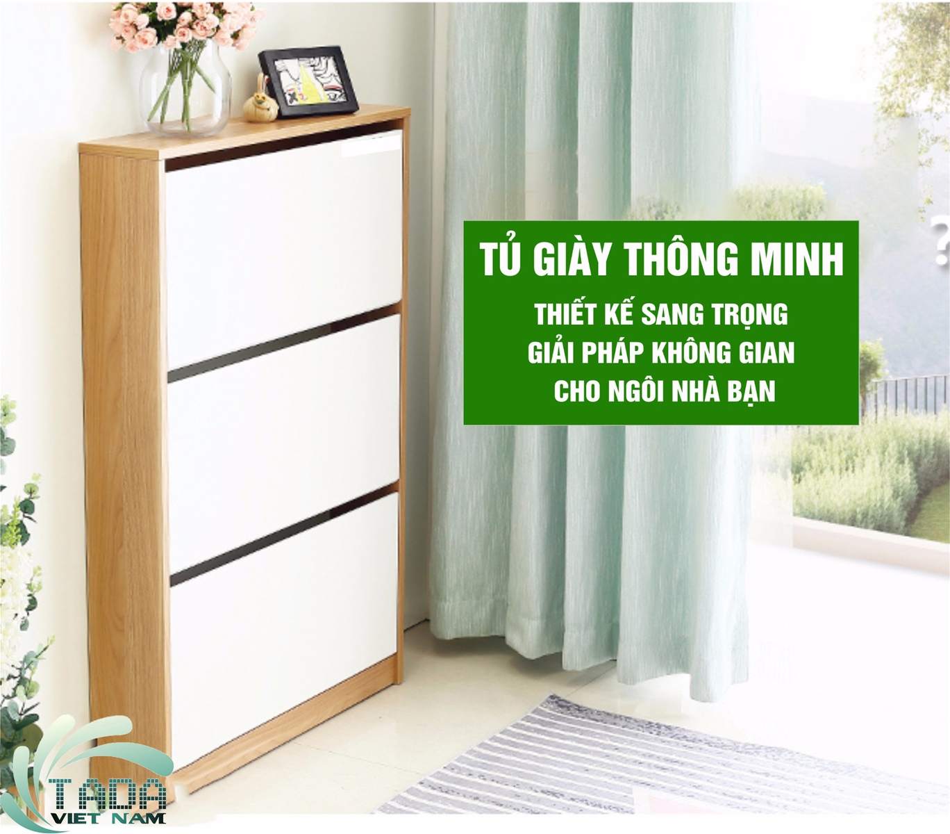 TỦ GIÀY TAY ÂM TADA - TD1113