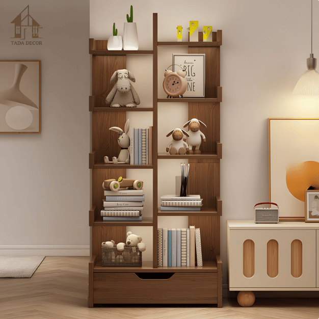 Kệ sách kèm tủ hiện đại TADA