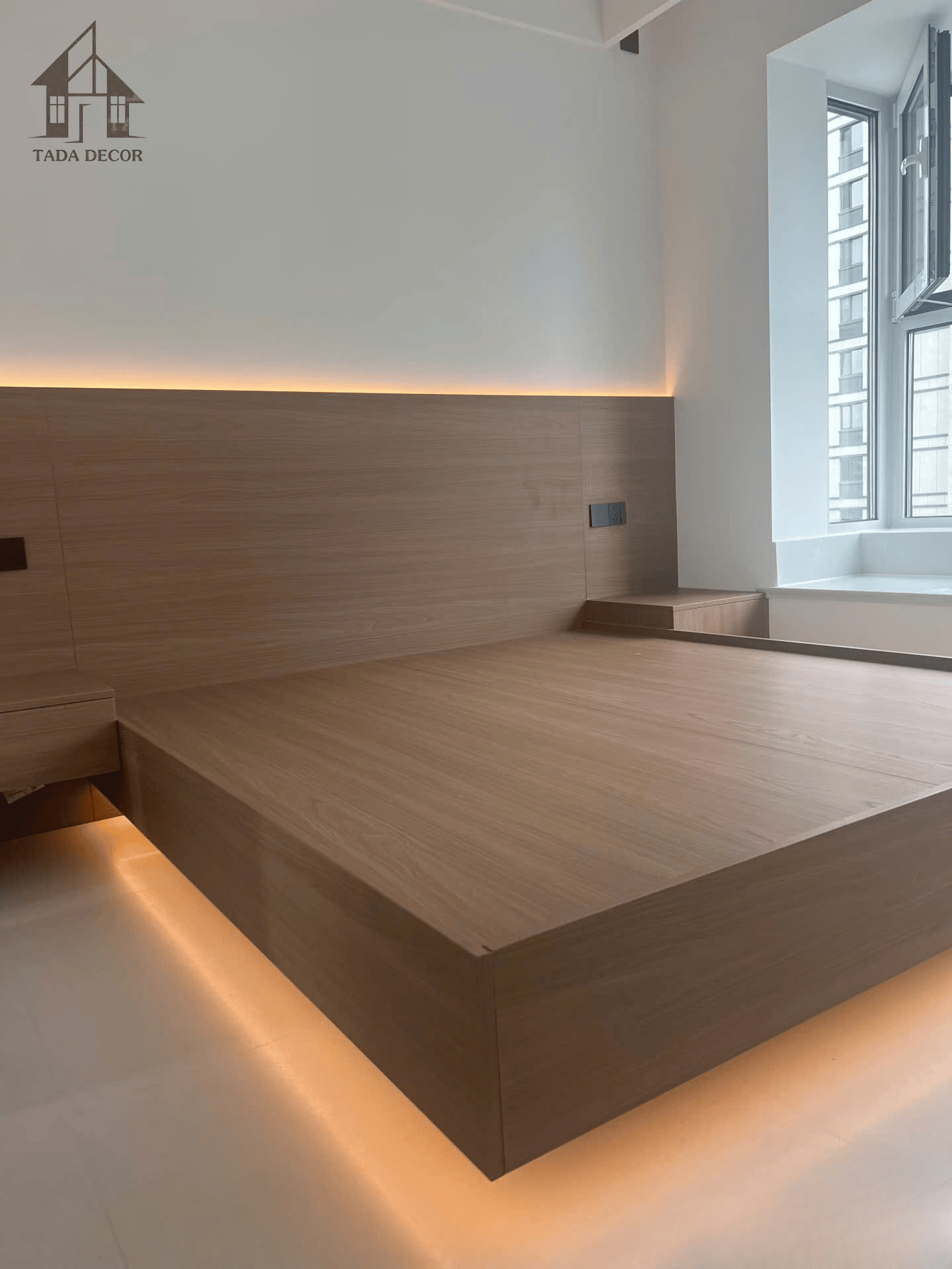 giường ngủ tatami kiểu nhật gỗ MDF TADA