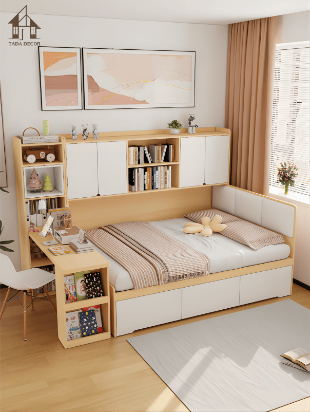 giường kèm tủ và bàn học đa năng TADA