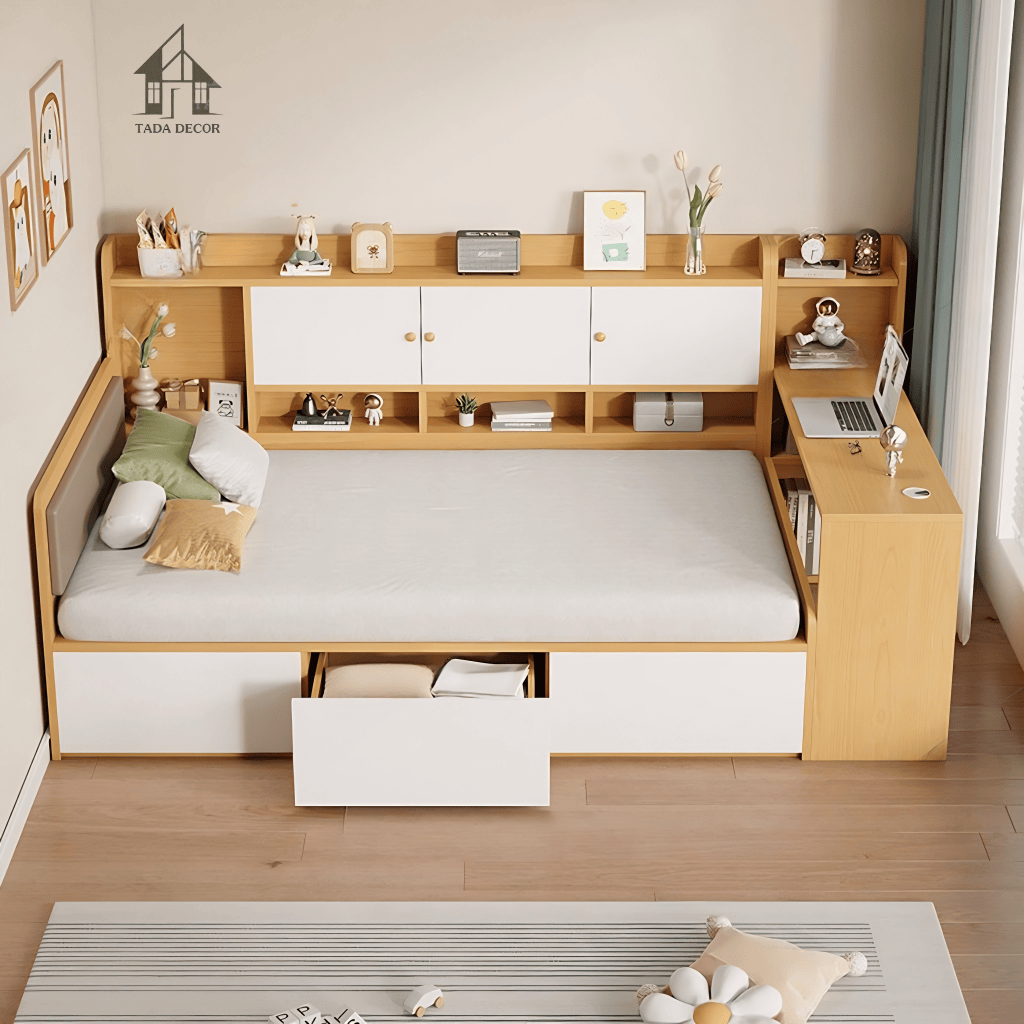 giường kèm tủ và bàn học đa năng TADA