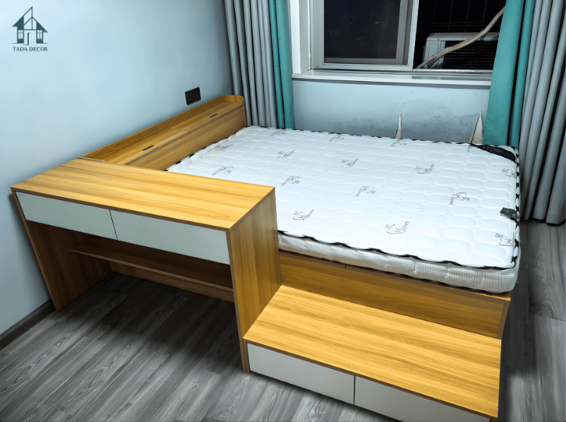 giường kết hợp bàn học - bàn làm việc đa năng