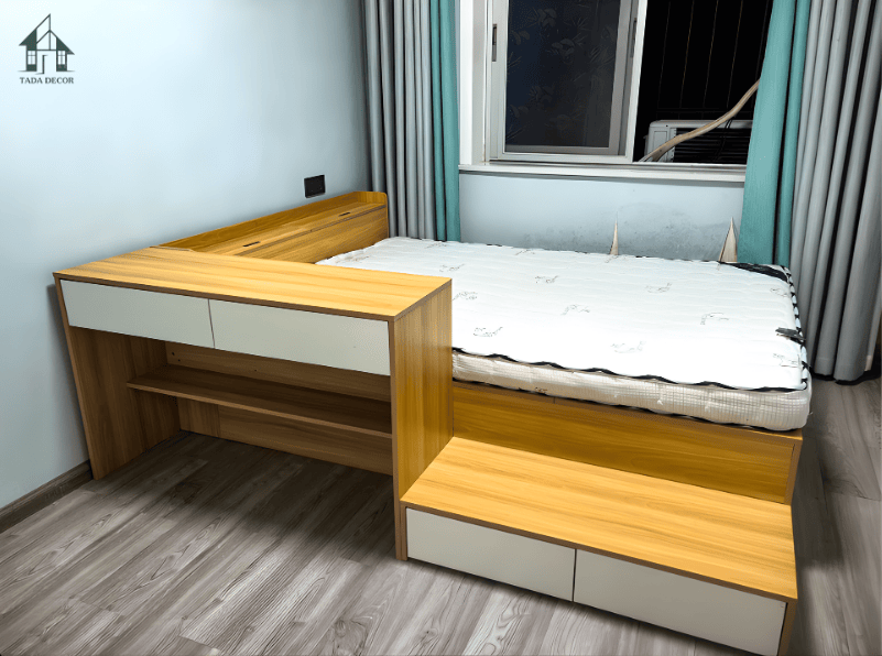 giường kết hợp bàn học - bàn làm việc đa năng