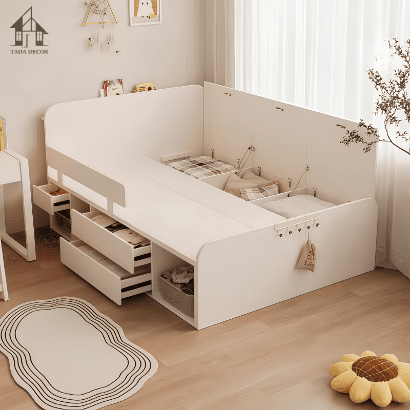 giường ngủ có tủ đựng đồ cho bé TADA