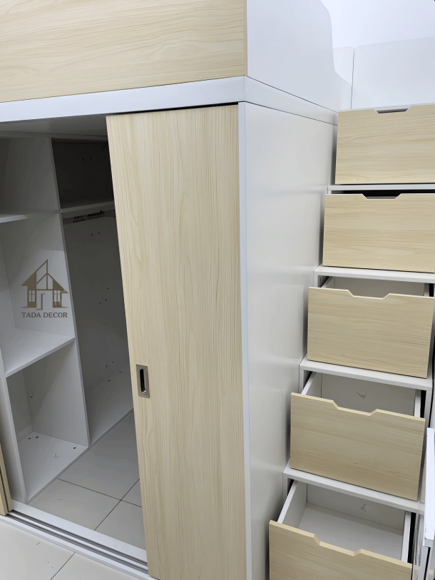 giường tầng gỗ mdf đa năng TADA