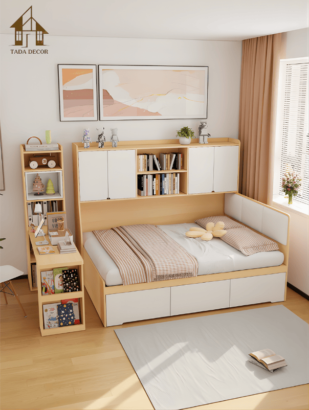 giường kèm tủ và bàn học đa năng TADA