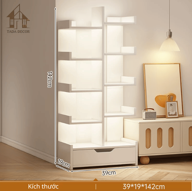 Kệ sách kèm tủ hiện đại TADA