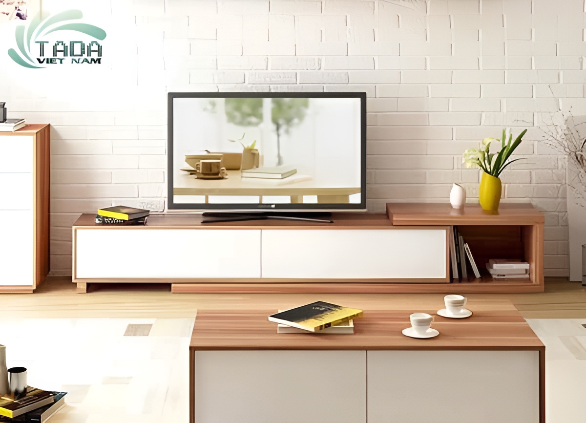 Kệ tivi để sàn phòng khách hiện đại gỗ MDF, thương hiệu TADA Việt Nam TDTV86