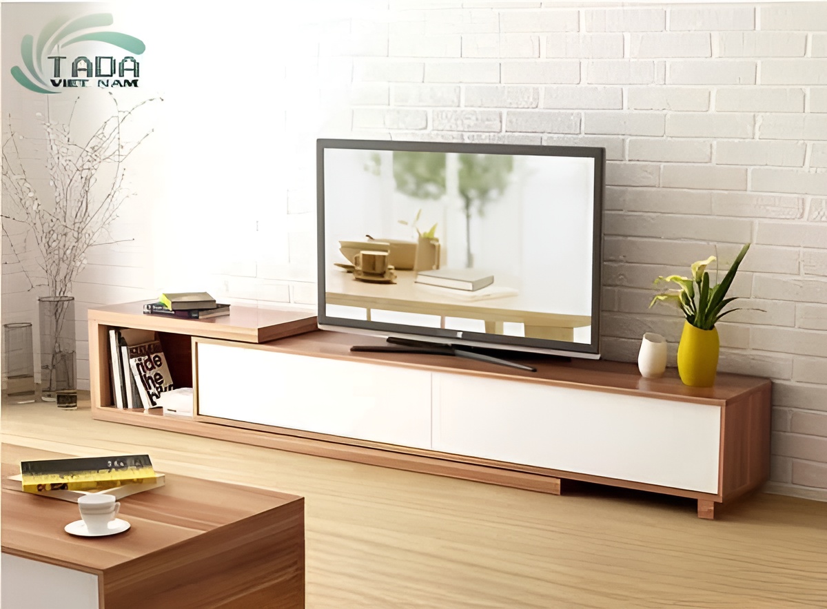 Kệ tivi để sàn phòng khách hiện đại gỗ MDF, thương hiệu TADA Việt Nam TDTV86