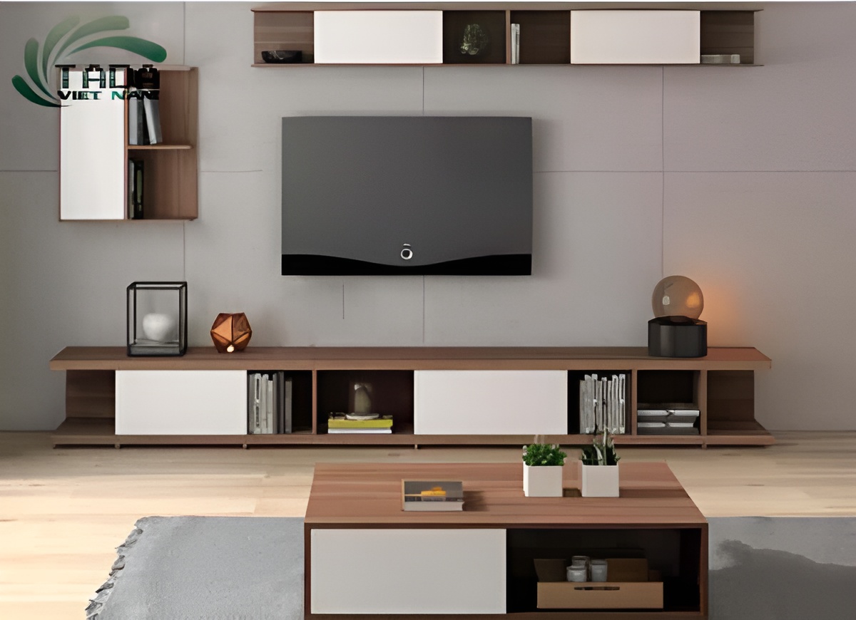 Kệ tivi để sàn phòng khách hiện đại, thương hiệu TADA Việt Nam, TDTV83