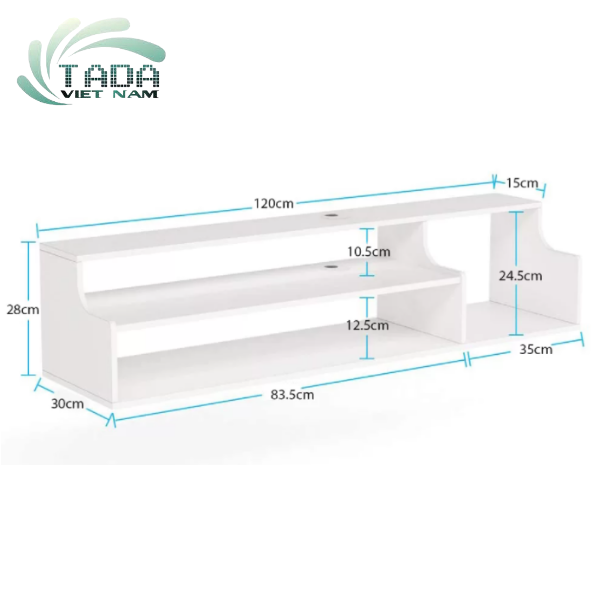 Kệ gỗ 3 tầng đa năng thương hiệu TADAVIETNAM- TD684