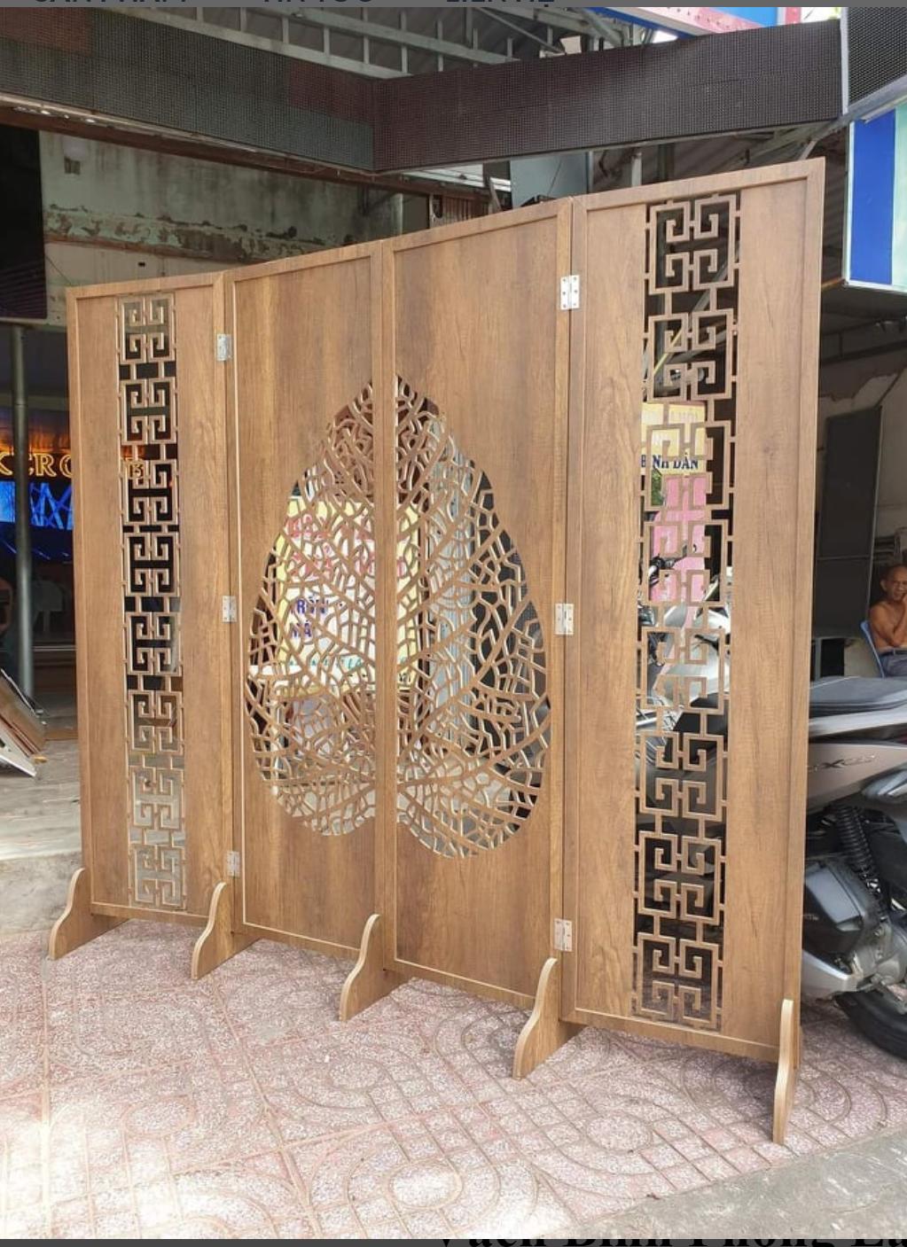 Vách bình phong lá bồ đề thương hiệu TADA VIETNAM - TDVN2