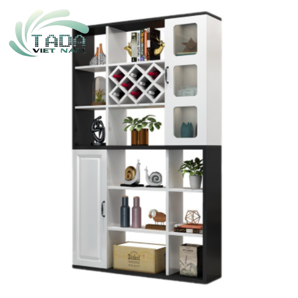 Tủ rượu kết hợp vách ngắn gỗ MDF thương hiệu TADA VIETNAM- TD1619