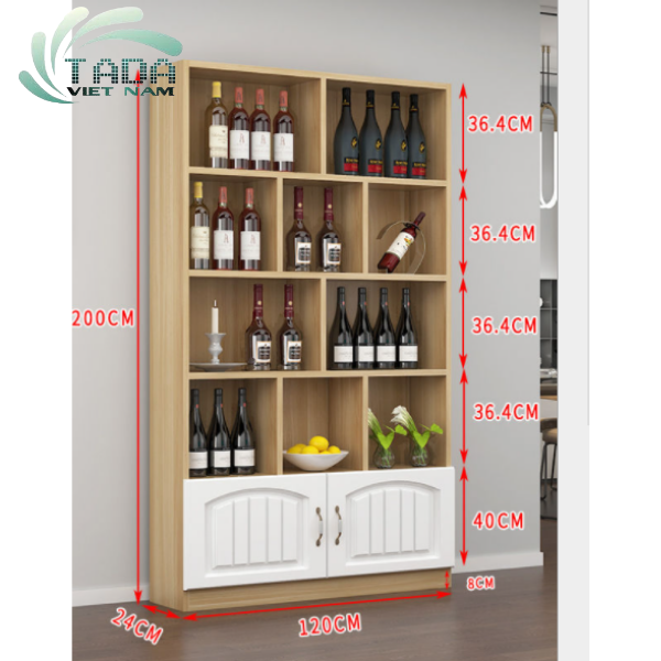 Tủ rượu thương hiệu Nội thất TADA mã TD1623 chất liệu gỗ MDF