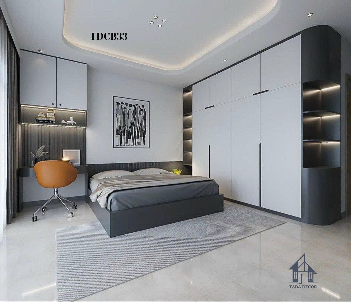 Combo nội thất phòng ngủ TDCB33 – Giường GN213, Tủ GT22 tiện nghi, sang trọng