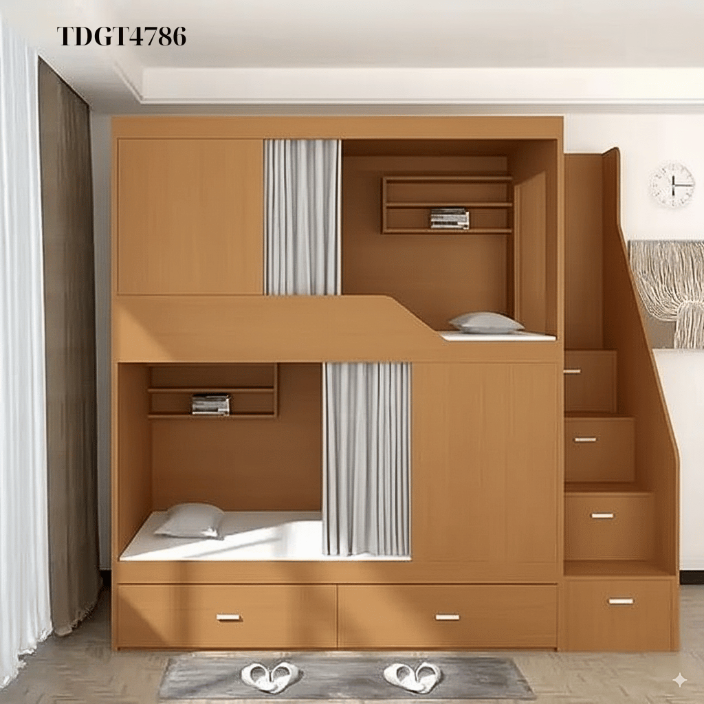 Giường tầng TDGT4786 – Lựa chọn thông minh cho không gian hiện đại