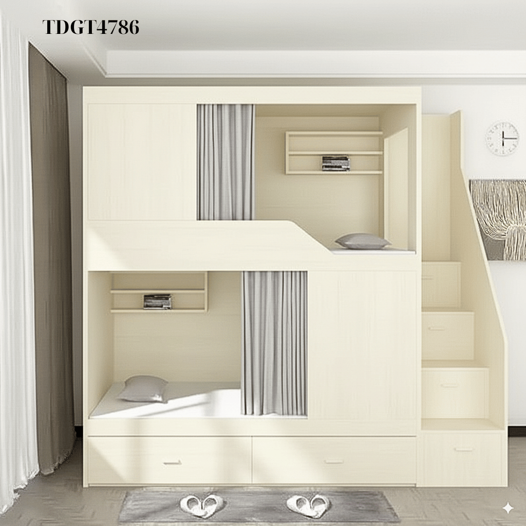Giường tầng TDGT4786 – Lựa chọn thông minh cho không gian hiện đại
