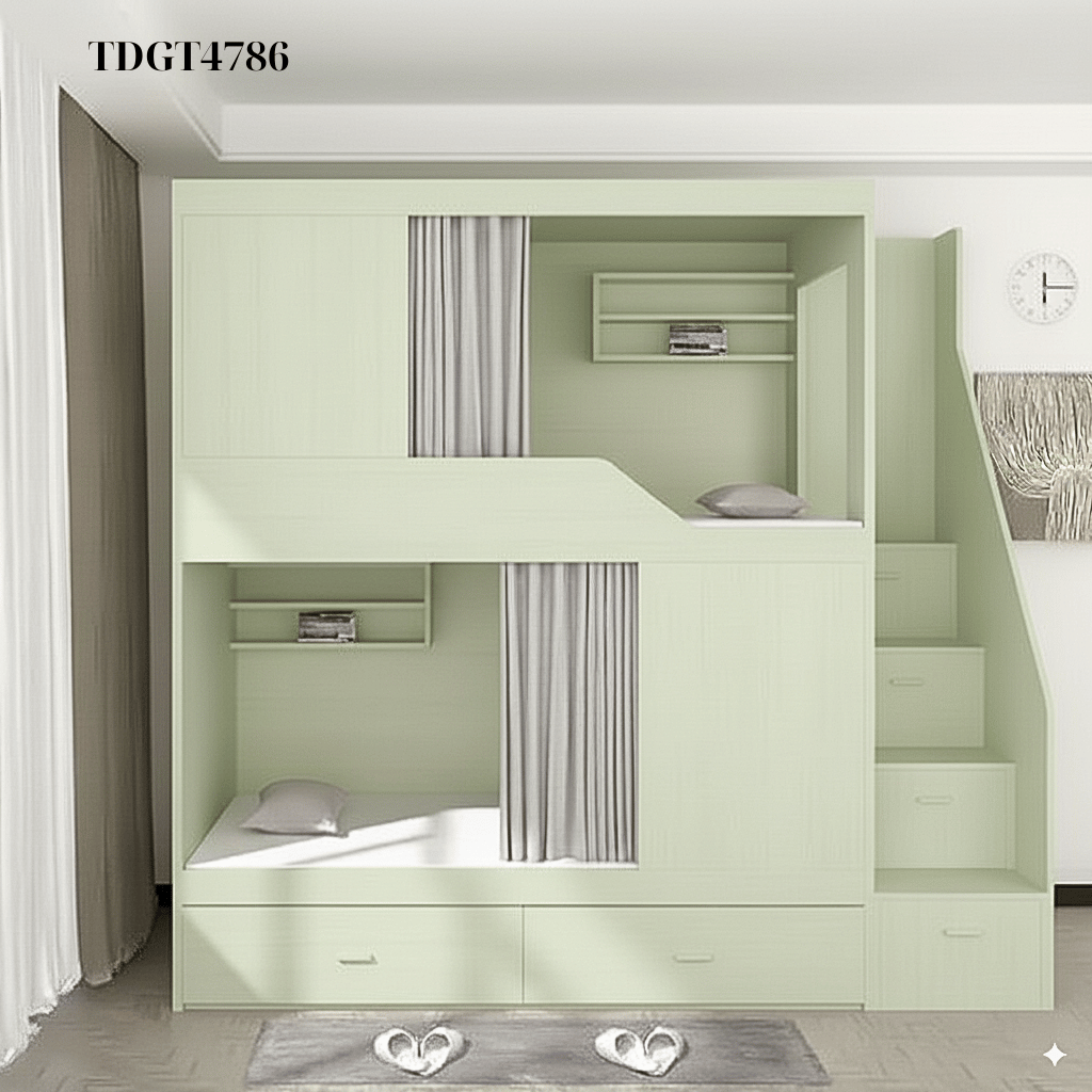 Giường tầng TDGT4786 – Lựa chọn thông minh cho không gian hiện đại