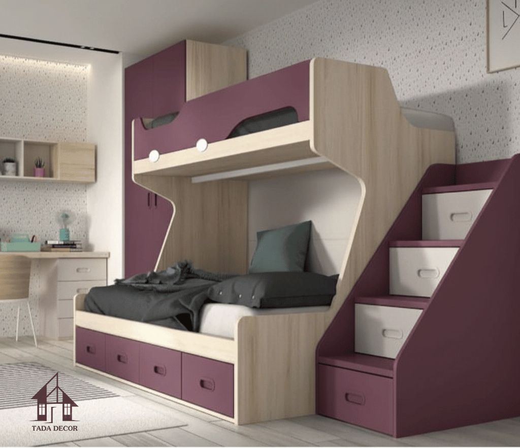 Giường tầng thông minh giá rẻ – Giải pháp tiết kiệm không gian cho bé - TD301