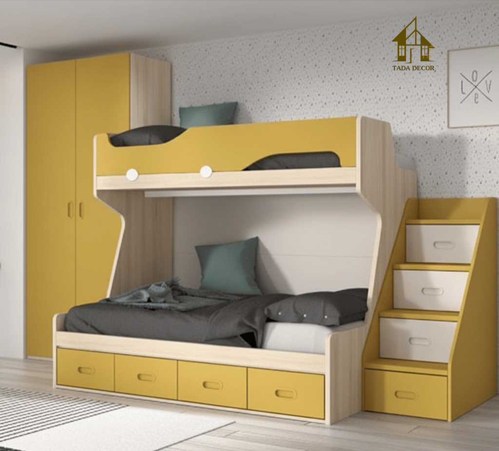 Giường tầng thông minh giá rẻ – Giải pháp tiết kiệm không gian cho bé - TD301