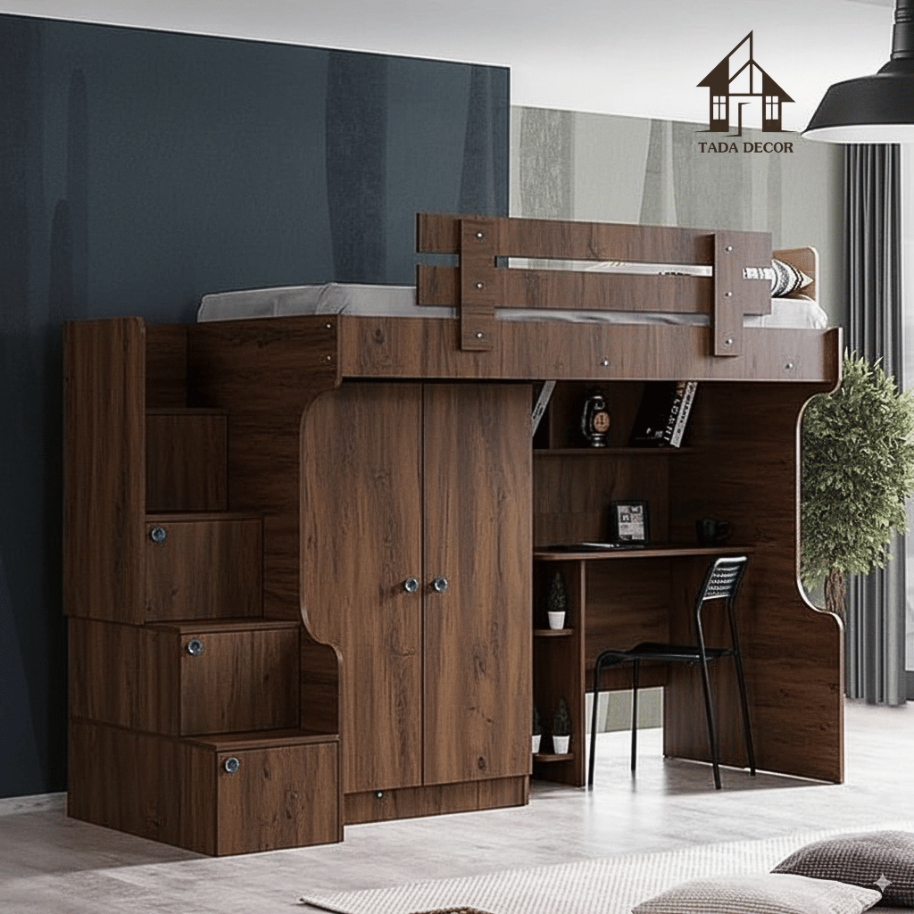 Giường 2 tầng kết hợp nhiều Tiện ích, hiện đại - TDGT2003