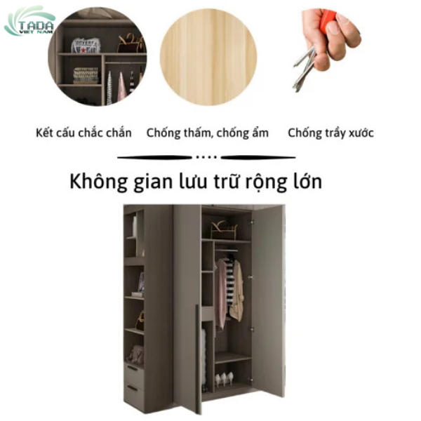 Tủ quần áo gỗ công nghiệp thông minh TaDa Việt Nam TDTA9