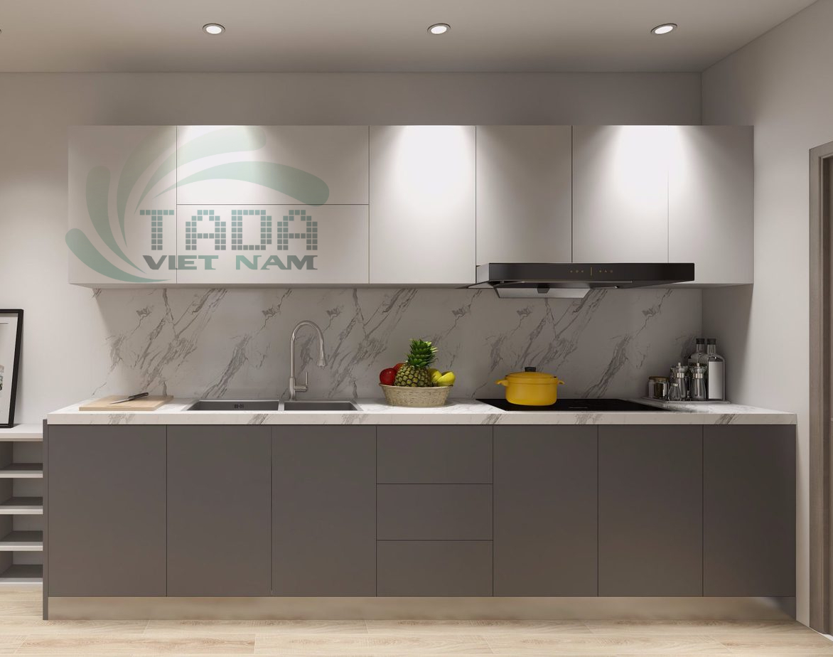 Tủ bếp chữ I với thiết kế thông minh tiện nghi cho người sử dụng, thương hiệu TADA Việt Nam - TD3025