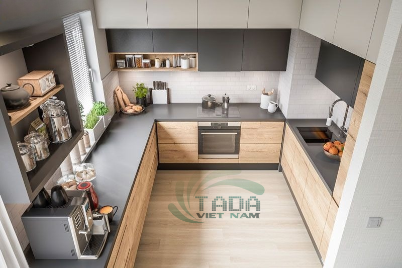 Điểm tên những mẫu tủ bếp chữ U ấn tượng và được ưa chuộng nhất hiện nay, thương hiệu TADA Việt Nam - TD3031
