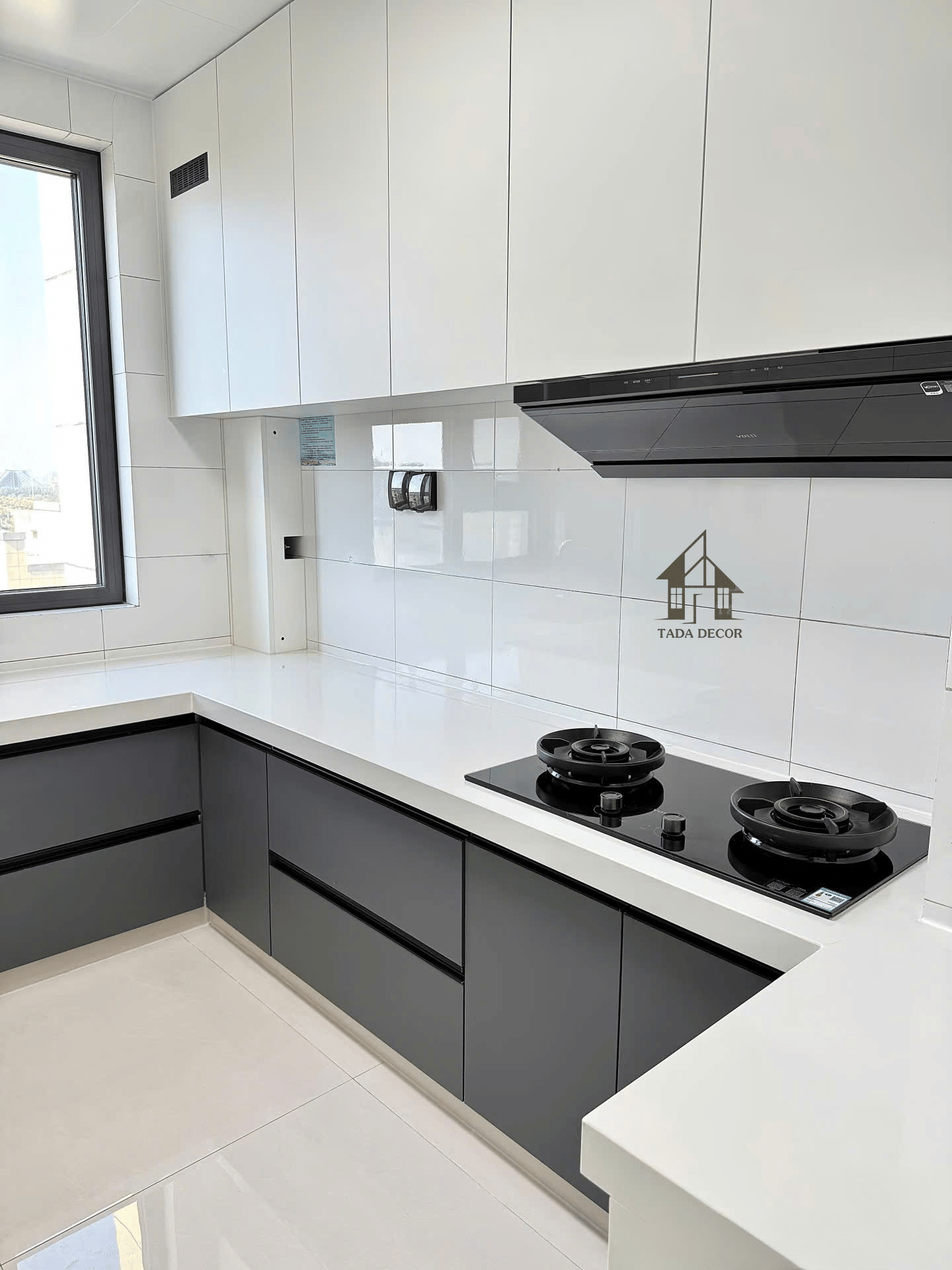 tủ bếp gỗ MDF đẹp hiện đại TADA