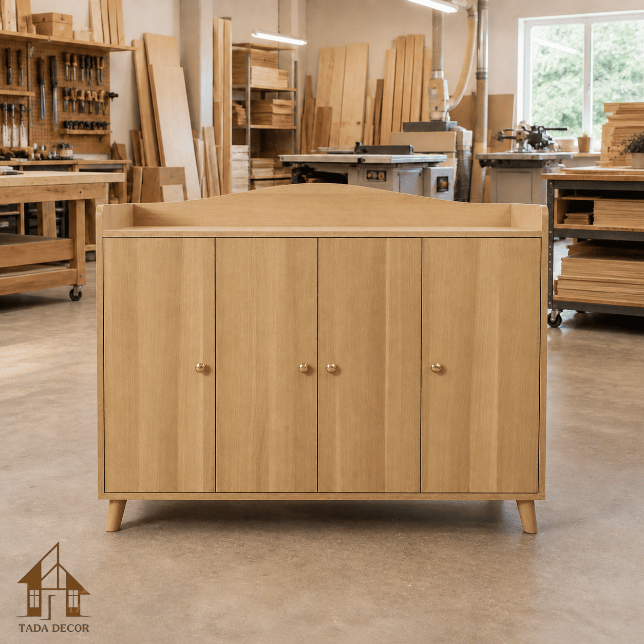tủ giày chân gỗ MDF đẹp và hiện đại TADA