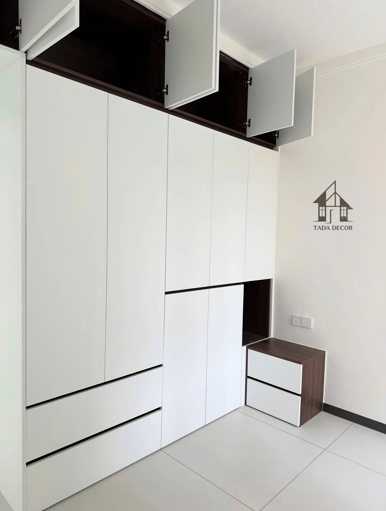 Tủ quần áo kịch trần gỗ MDF TADA