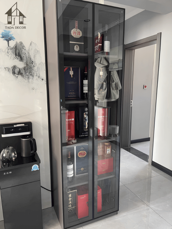 tủ rượu cánh kính đèn LED TADA