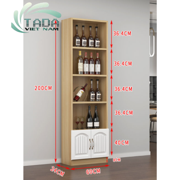 Tủ rượu thương hiệu Nội thất TADA mã TD1623 chất liệu gỗ MDF