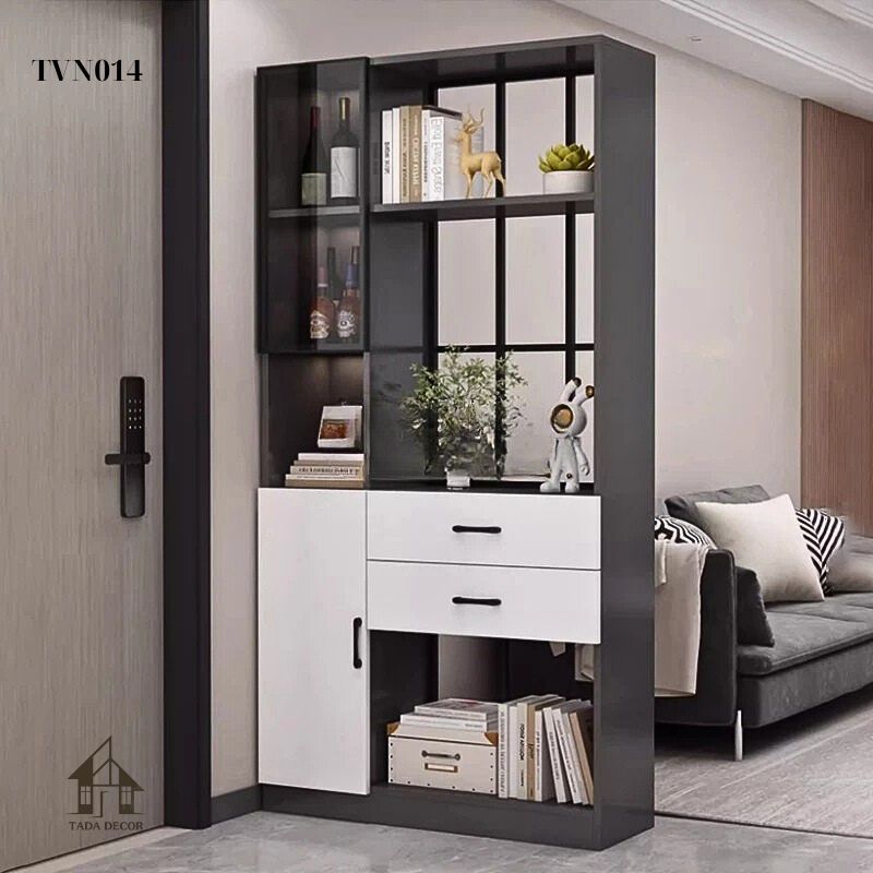 Tủ đa năng TVN014 – Thiết kế hiện đại, nhiều ngăn lưu trữ tiện lợi cho phòng khách gọn gàng