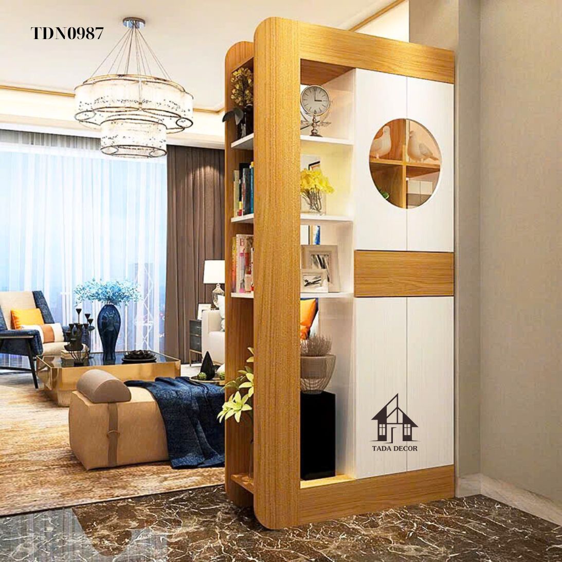 Tủ đa năng TDN0987 – Thiết kế 2 mặt đa năng, phân tách không gian tinh tế