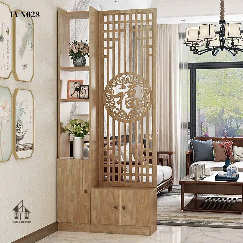 TVN028 – Tủ ngăn phối vách CNC phong thủy, tinh tế và tiện ích