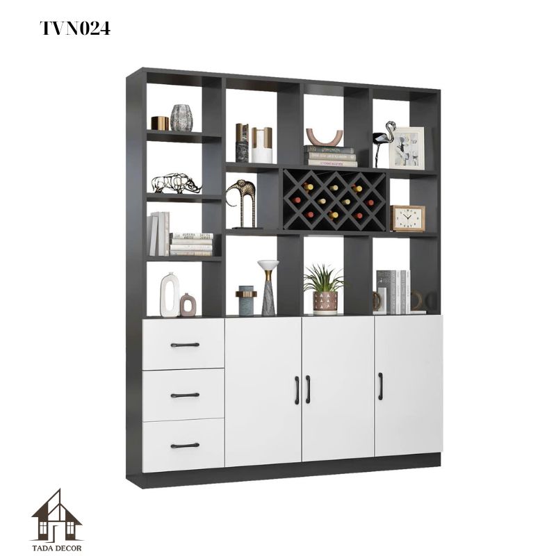 Tủ ngăn phối vách TVN024 – Giải pháp lưu trữ và phân chia không gian tiện dụng, hiện đại
