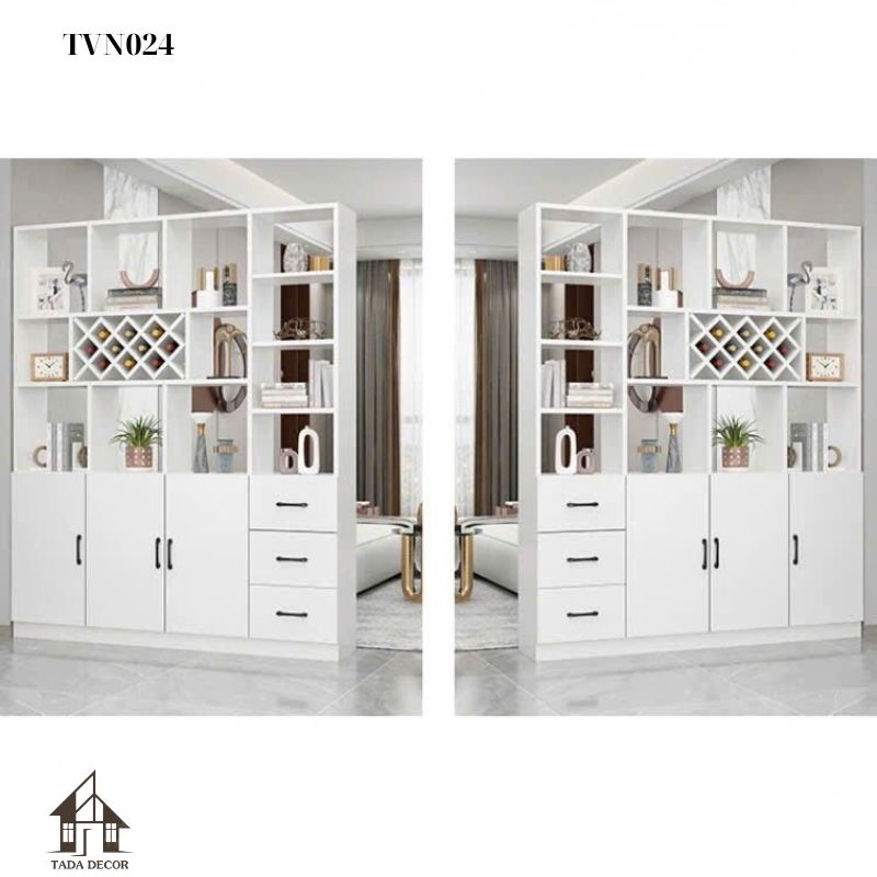 Tủ ngăn phối vách TVN024 – Giải pháp lưu trữ và phân chia không gian tiện dụng, hiện đại