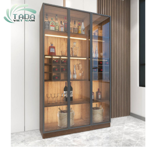 Tủ rượu sang trọng chất liệu gỗ MDF thương hiệu TADA- TD1613