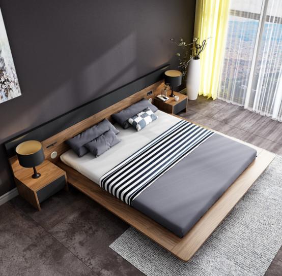 Giường Nhật bo cong viền mẫu mới thương hiệu TADA VIETNAM- TD3005