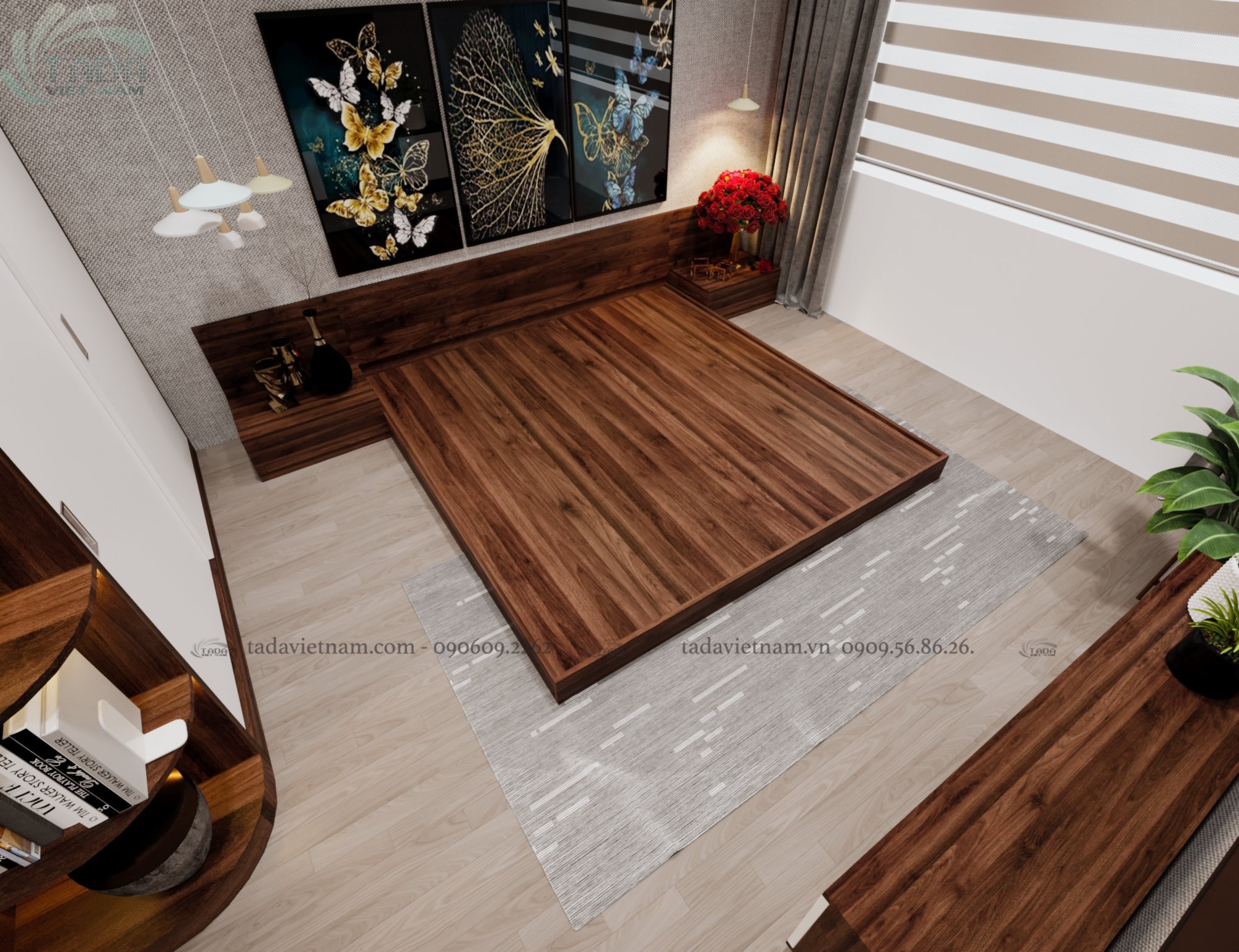 COMBO CHUẨN PHÒNG NGỦ GIƯỜNG TATAMI TADAVIETNAM - TD333